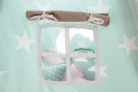 Looking into the window of a childs imaginary world Stock Photos