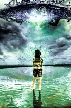 Looking for World of Destruction Stock Illustration