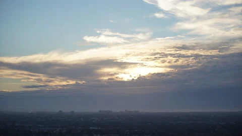 Lookout Clouds at Dusk Timelapse Stock Footage 235735274