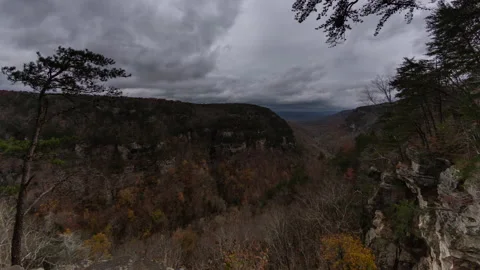 Lookout Mountain 4k Timelapse, Clouds above the valley Stock Footage 157991164