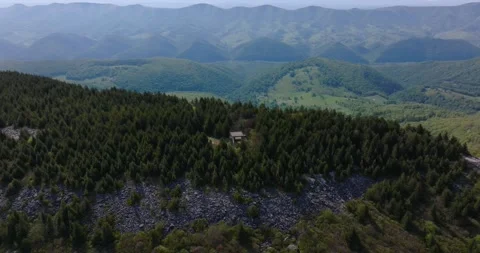 Lookout Platform Panorama Spruce Knob Stockbeeldmateriaal 328469615