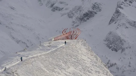 Lookout on top of the mountain Video stock 71414595