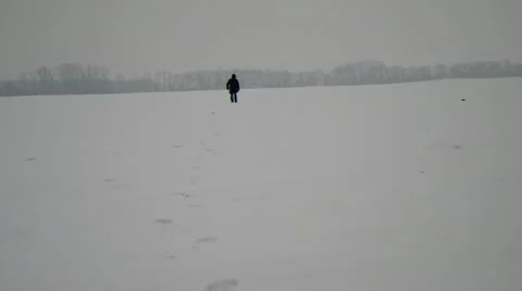 Looks afar in the winter. Stock Footage 22348200