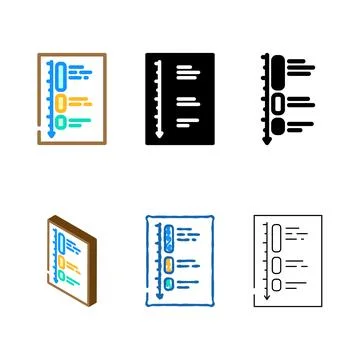 Looks deep work time management color icon vector Stock-Illustration
