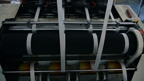 Loom creates fabric from needles and threads, slow shooting Stock Footage 103176964