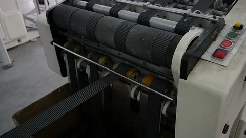 Loom creates fabric from needles and threads, slow shooting Stock Footage 103178920