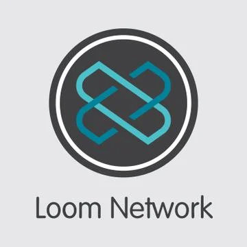 LOOM - Loom Network. The Logo of Coin or Market Emblem. Stock Illustration