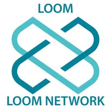 Loom Network Coin cryptocurrency blockchain icon. Virtual electronic, interne Stock Illustration