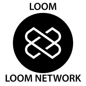 Loom Network Coin cryptocurrency blockchain icon. Virtual electronic, interne Stock Illustration