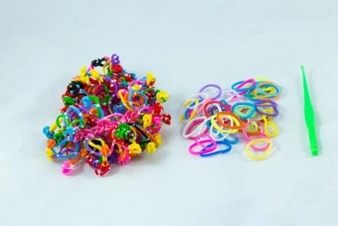 Loom tangle bracelet Foto stock