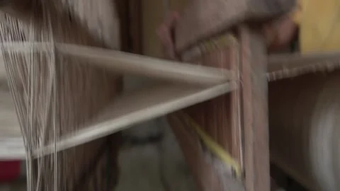 Loom weaving in Bohol, Philippines Stock Footage 229655538