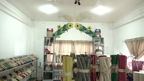 Loom weaving in Bohol, Philippines Stock Footage 229657548