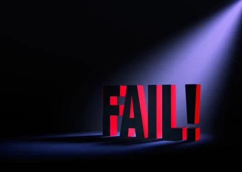 Looming Fail Stock Illustration