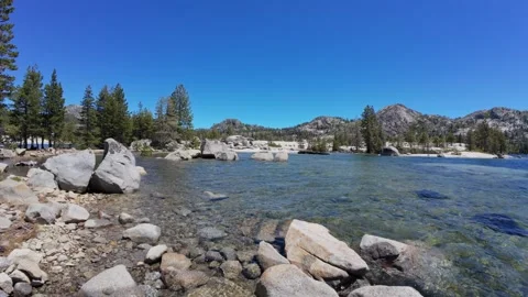 Loon Lake in Sierra Nevada's Desolation Wilderness in Summer Stock Footage 320558354