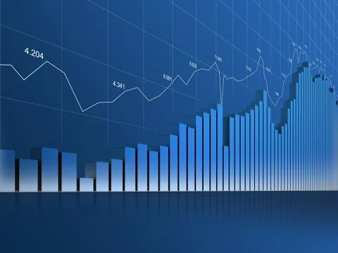 Loooong chart, grid and numbers Illustrazione stock
