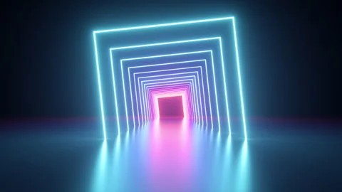 Loop 3d animation. Abstract geometric background. Stock Footage 287470352