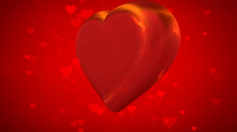 Loop able moving big and small red hearts animated Video stock 59172523