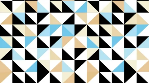Loop-able video of colored triangular patterned wallpaper 29.97 FPS Stock Footage 66326944