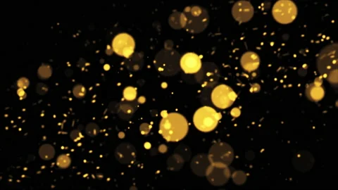 Loop abstracrt gold bokeh particles anim... | Stock Video | Pond5