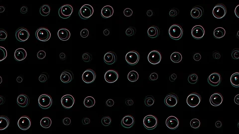 Loop Abstract Glitch Bubble Matrix Background Stock Footage 344735156
