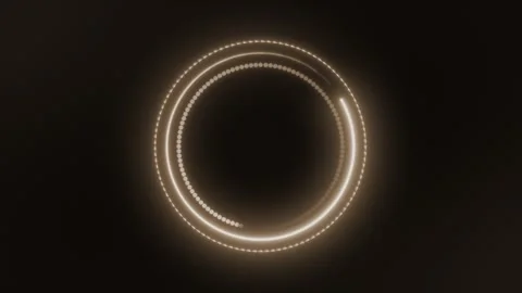 Loop abstract glowing background, circle Stock Footage 324952852