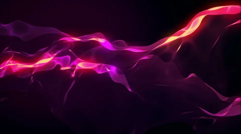 Loop abstract lights waves background Stock Footage 54238730