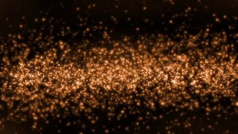 Loop abstract motion glitter shining sparkling gold particles. Stock Footage 111955689