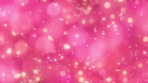 Loop abstract pink snowflakes particles bokeh for christmas new year Stock Footage 255889110