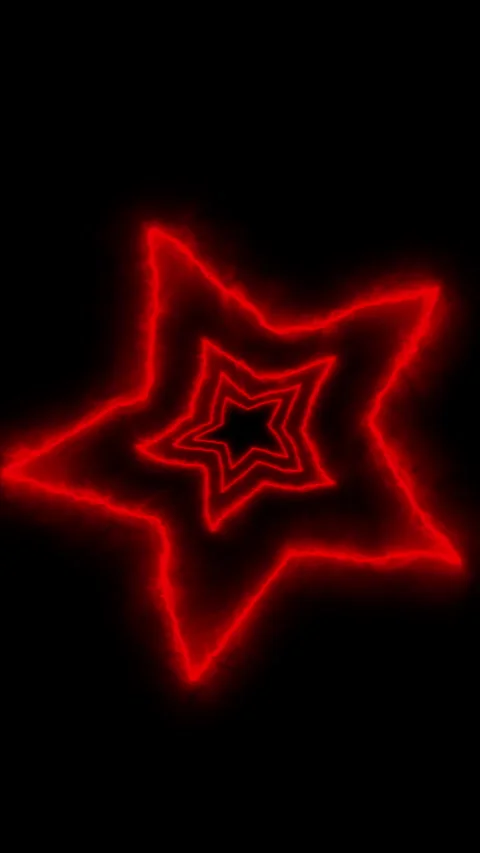 Loop Abstract Ramp Red Glowing Star Expansion Background Video stock 332512330
