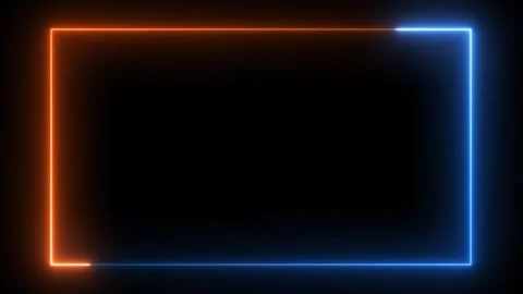 Loop abstract seamless background blue orange spectrum animation  light 4k Stock Footage 240991371