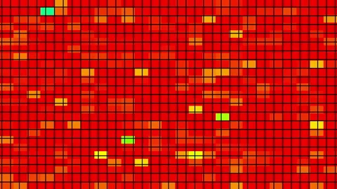 Loop abstract yellow orange red digital graid animation backgrond Stock Footage 247100309