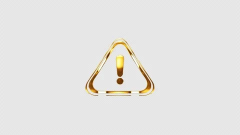 Loop Alert Icon golden shine light motion abstract background Stock Footage 248845879