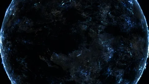 Loop alien planet or star rotation, space environment, astronomy background Stock Footage 90208772