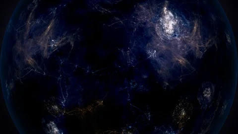 Loop alien planet or star rotation, space environment, astronomy background 스톡 동영상 90210621