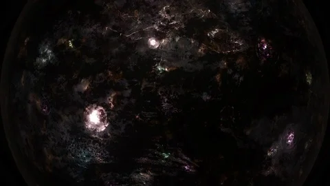 Loop alien planet or star rotation, space environment, astronomy background 库存影片 90269565