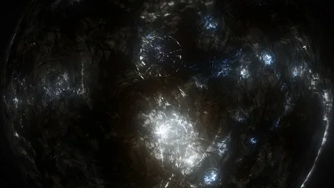 Loop alien planet or star rotation, space environment, astronomy background 库存影片 90582512