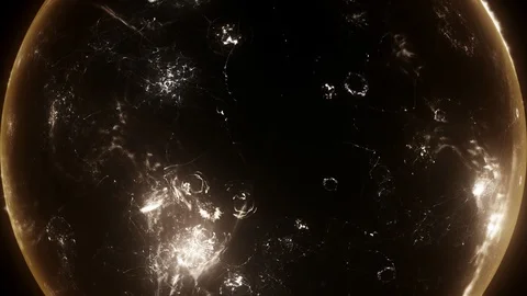 Loop alien planet or star rotation, space environment, astronomy background 스톡 동영상 90643312