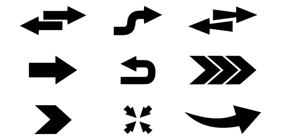 Loop and Bidirectional Arrows イラスト素材