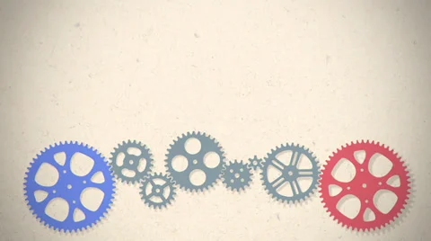 Loop animated gears animation Stock-Footage 32721707