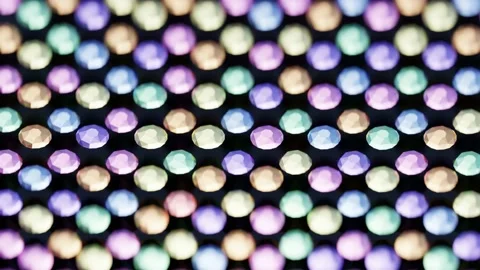 Loop animated gem stone composition Stockbeeldmateriaal 145431749