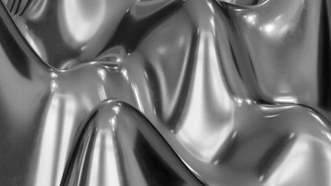 Loop animated shiny chrome metal surface Stock Footage 276493840