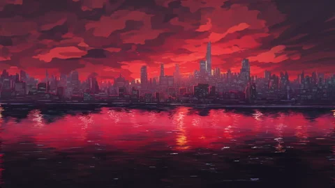 Loop animated virtual backgrounds Landsc... | Stock Video | Pond5