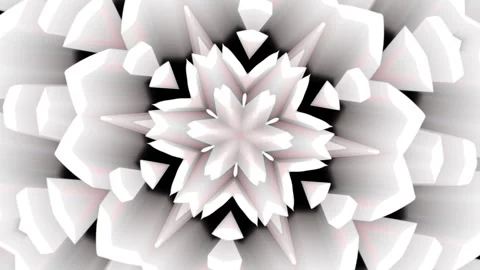 A loop animation 3d geometric flower background Stock Footage 317392960