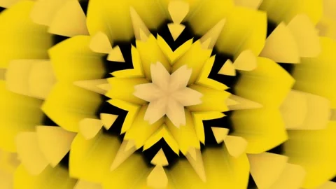A loop animation 3d geometric flower background . Stock Footage 325081565