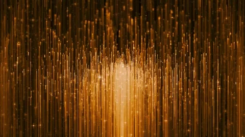 Loop animation Abstract festive motion background shining gold bokeh Stock Footage 295099376