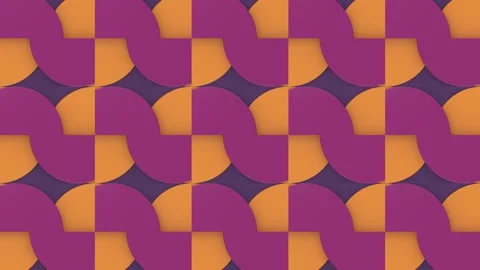 Loop animation of an abstract geometric pattern in an op-art style. 3d rendering Video stock 304415701