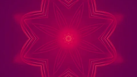 Loop animation of abstract shapes in pink and purple colors. 3d rendering 4K Stock Footage 284662081