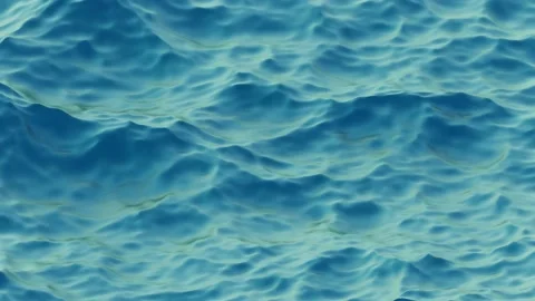 Loop animation of blue water waves surfa... | Stock Video | Pond5