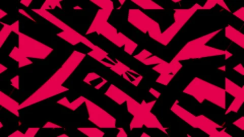 Loop animation with bright colors and abstract shapes in a dynamic display .. Stock Footage 333769442