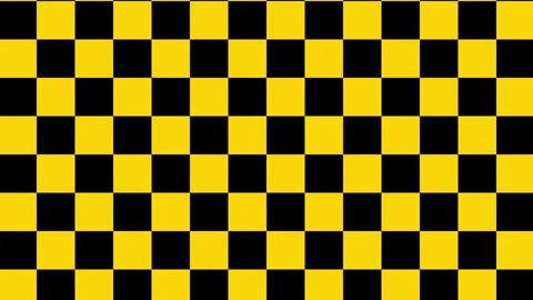A loop animation chekerboard background,black and yellow color with motion blur Stock Footage 325079171